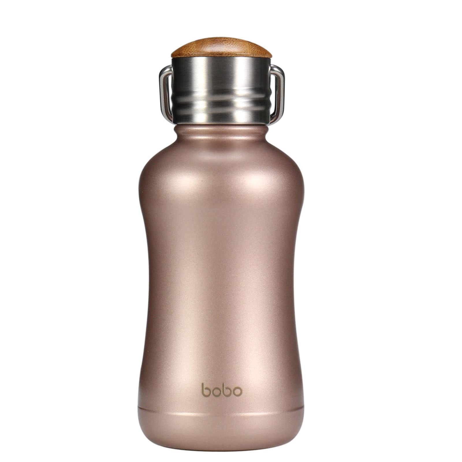 Yohkoh Mini Insulated Water Bottle With Bamboo Lid - 8.8Oz Small Vacuum Insulated Water Bottle