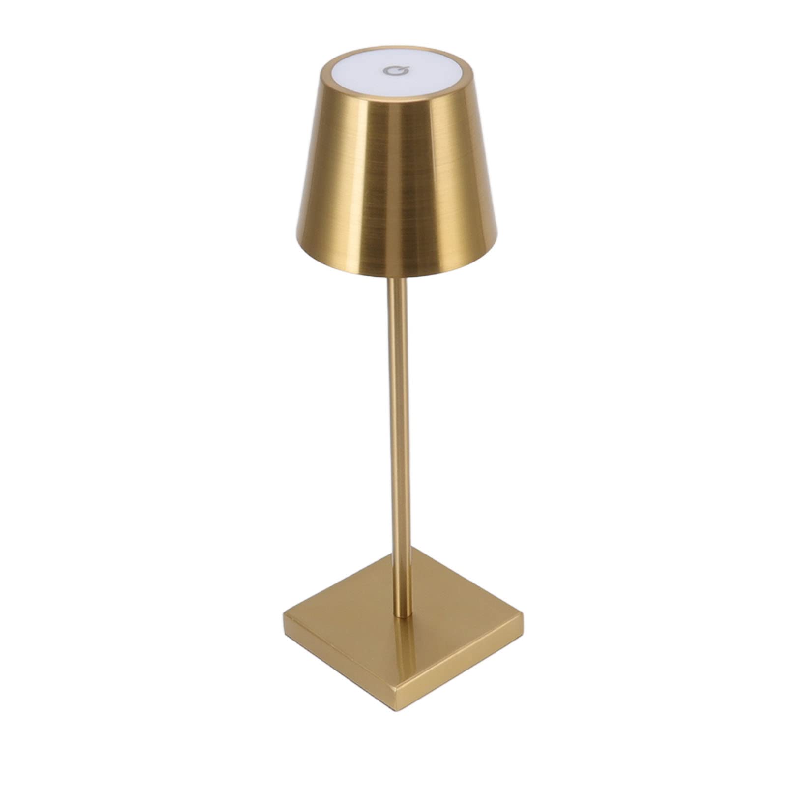 Topincn Table Lamp, High Brightness Led Touch Dimmable Modern Simple Table Lamp, Rechargeable Cordless Table Lamp For Restaurant Bar (Gold)