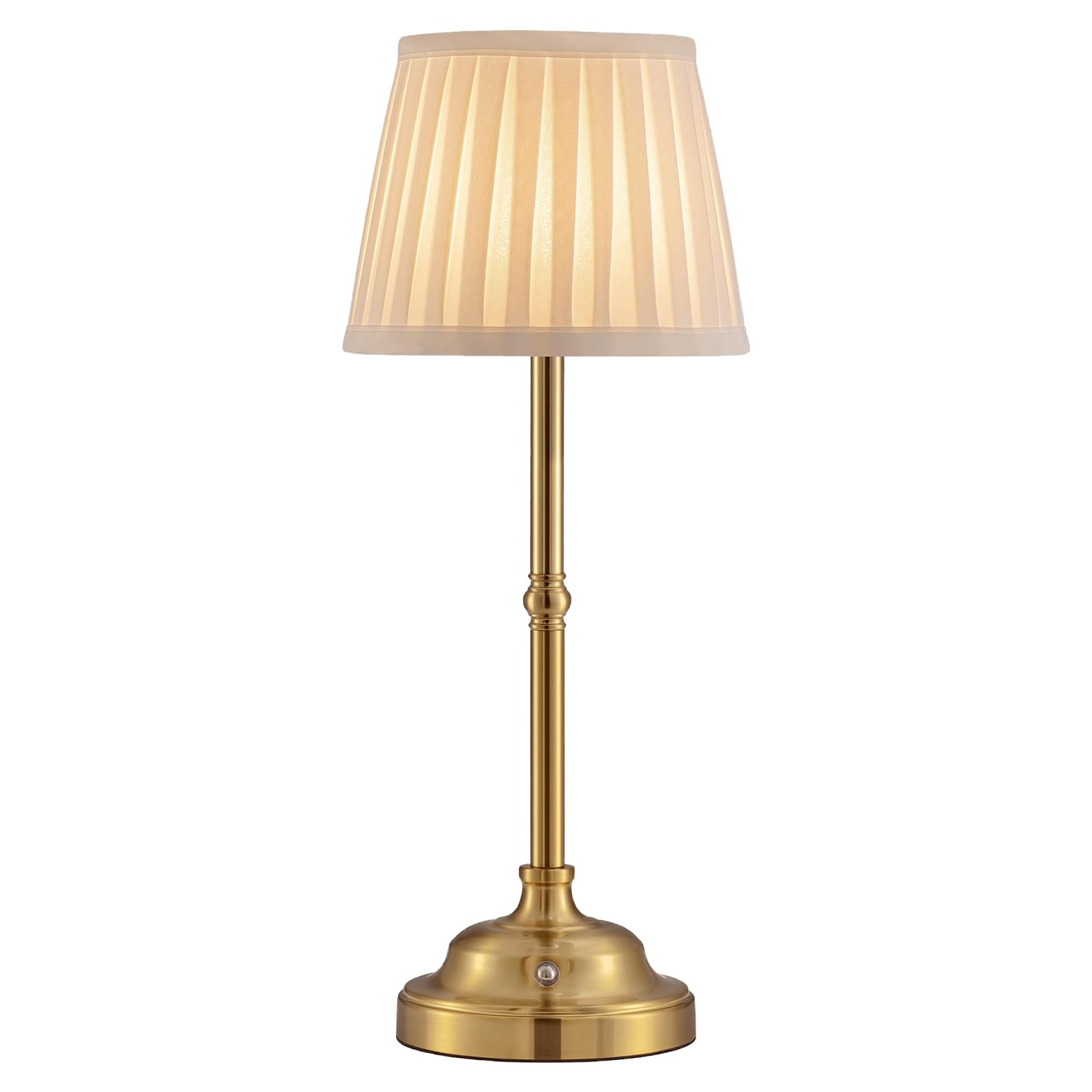 Mr. White Cordless Wireless Rechargeable Touch Battery Operated Led Dimmable Powered Table Lamp For Bedroom Bedside Dining Dinner Restaurant Kitchen (Bronze)