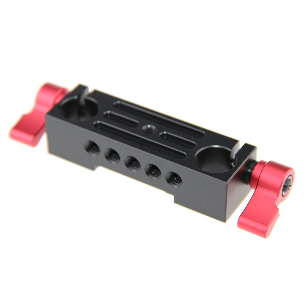 Camvate Aluminum 15Mm Rod Clamp Railblock For Dslr 15Mm Rail Rig Support System(Red) - 1138