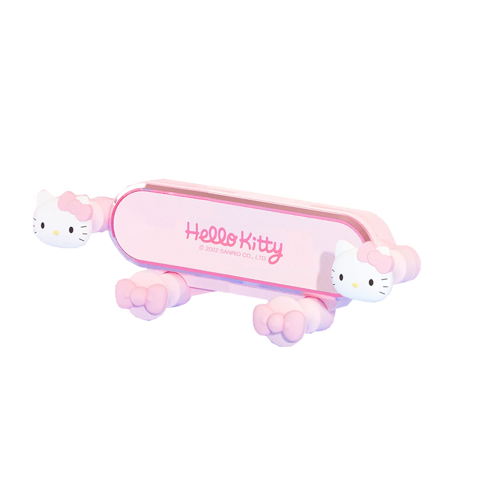 Enaiwn Cute Anime Phone Mount For Car,Pink Cat Air Vent Clip Car Phone Holder Mount Fit For All Cell Phone, Pretty Car Accessories For Women And Girls (Pink)