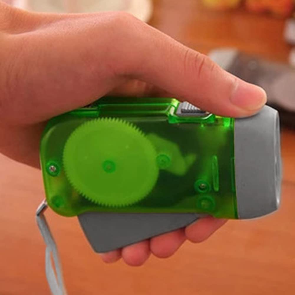 Cfopiryx Flashlight, 3 Led Hand Press Torch, Battery- Flashlight (Blue)