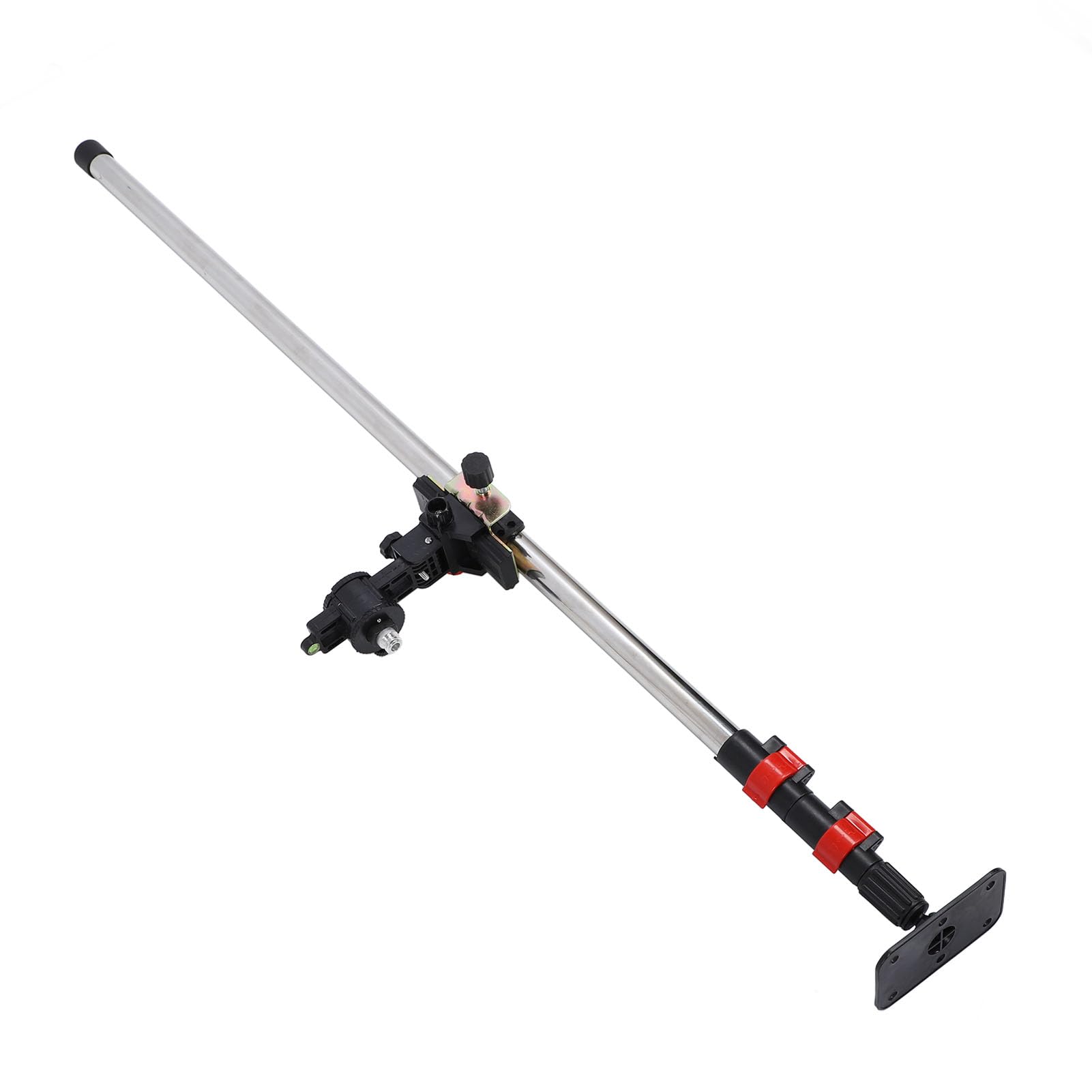 Btseury 9.84Ft Telescopic Pole With 2 Interfaces, Fine Tuning Stabilizer For Level Mounting, Telescoping Design For Easy Portability, For Levels, Cameras, Projectors, And More