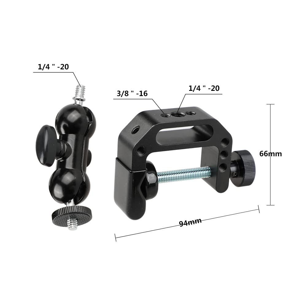 Camvate Camera Clamp Mount For Dslr Camera Led Video Light And Binoculars Holder Mount - 1122