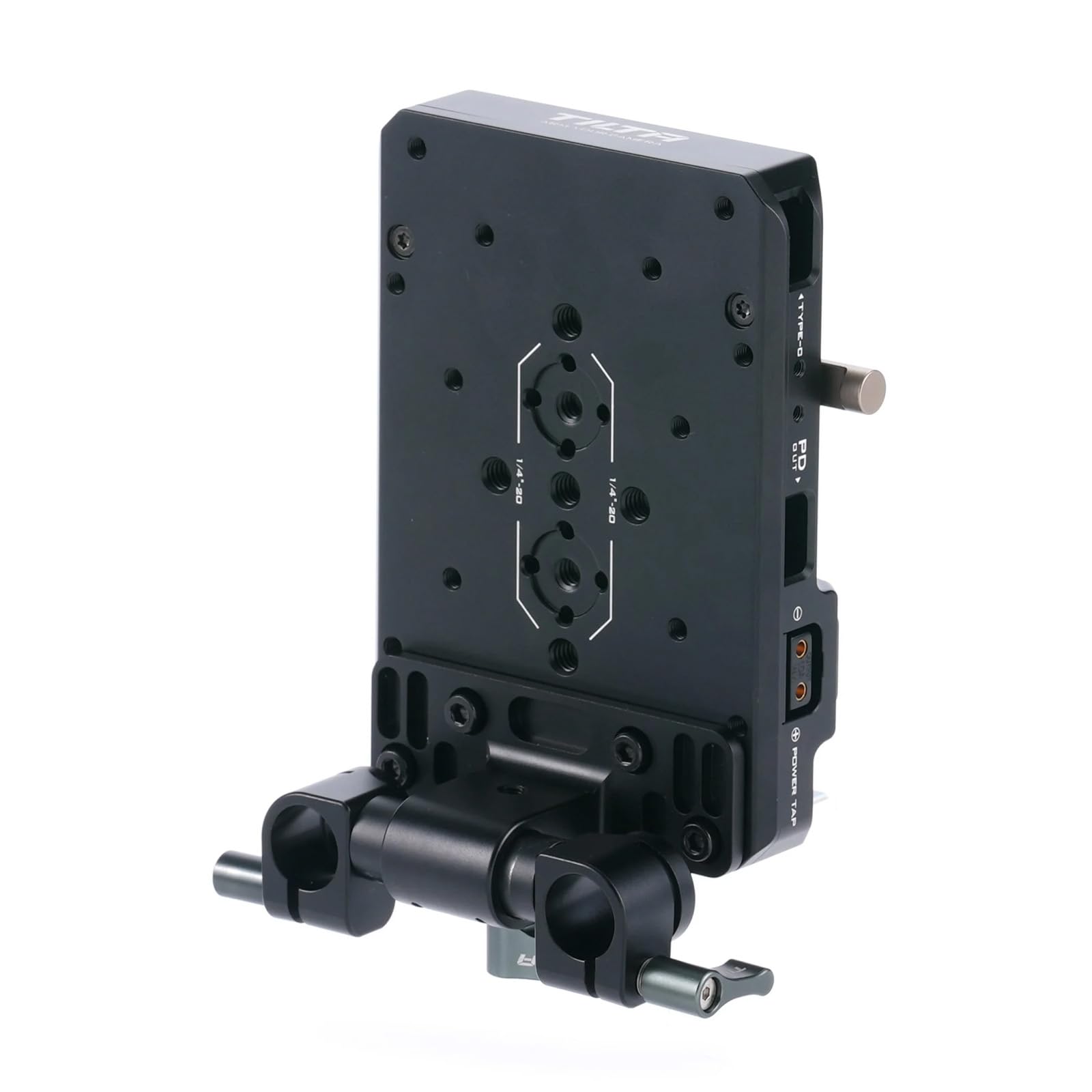 Tilta Pd V Mount Battery Plate - Black 14.8V P-Tap Ports 5V Usb-C Port 60W Usb-C Pd Port 15Mm Lws Rod Mounting Black Ta-Btp3-V-B