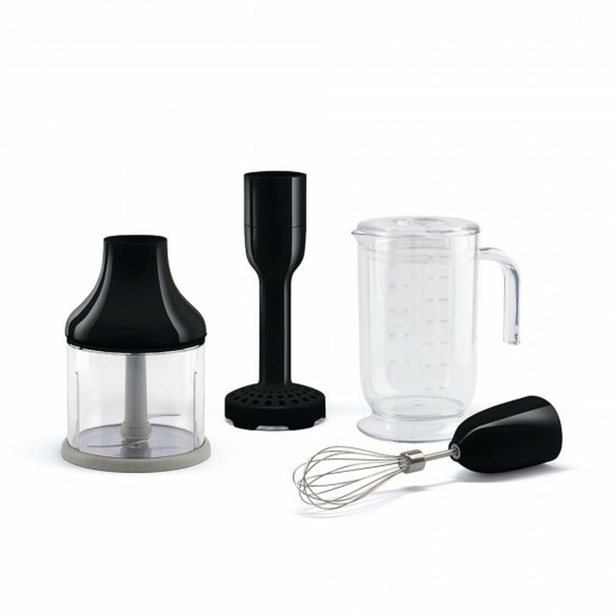 Smeg Hbac11Bl Accessories Hand Blender Set Of 4 Black