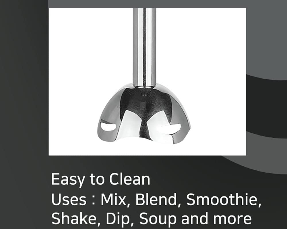 Lp Living Plus Powerful Electric Hand Blender, 400W With Two Speed Control, Detachable Base, Kitchen Blender For Smoothie, Puree, Coffee