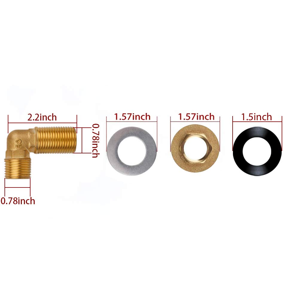 Kwode Commercial Wall Mount Faucet Installation Kit, Wall Mount Kitchen Faucet Backsplash Mount Set For Stainless Steel Commercial Kitchen Prep & Utility Sink
