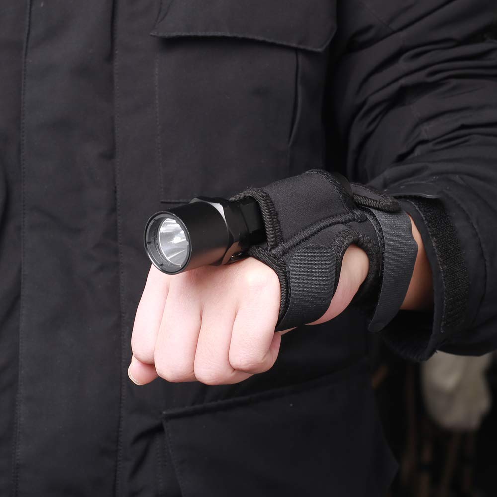 Dongker Us Dongker Utility Wrist Flashlight Holster,Compact Diving Torch Arm Mount Holder Adjustable For 25-30Mm Flashlight Hunting Underwater