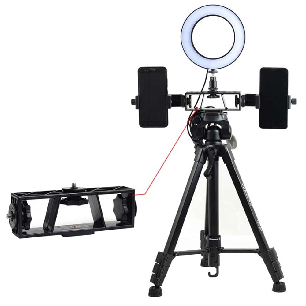 Walway Triple Multi-Function Extension Bracket With 1/4” Screw For Tripod Stand Live Broadcast