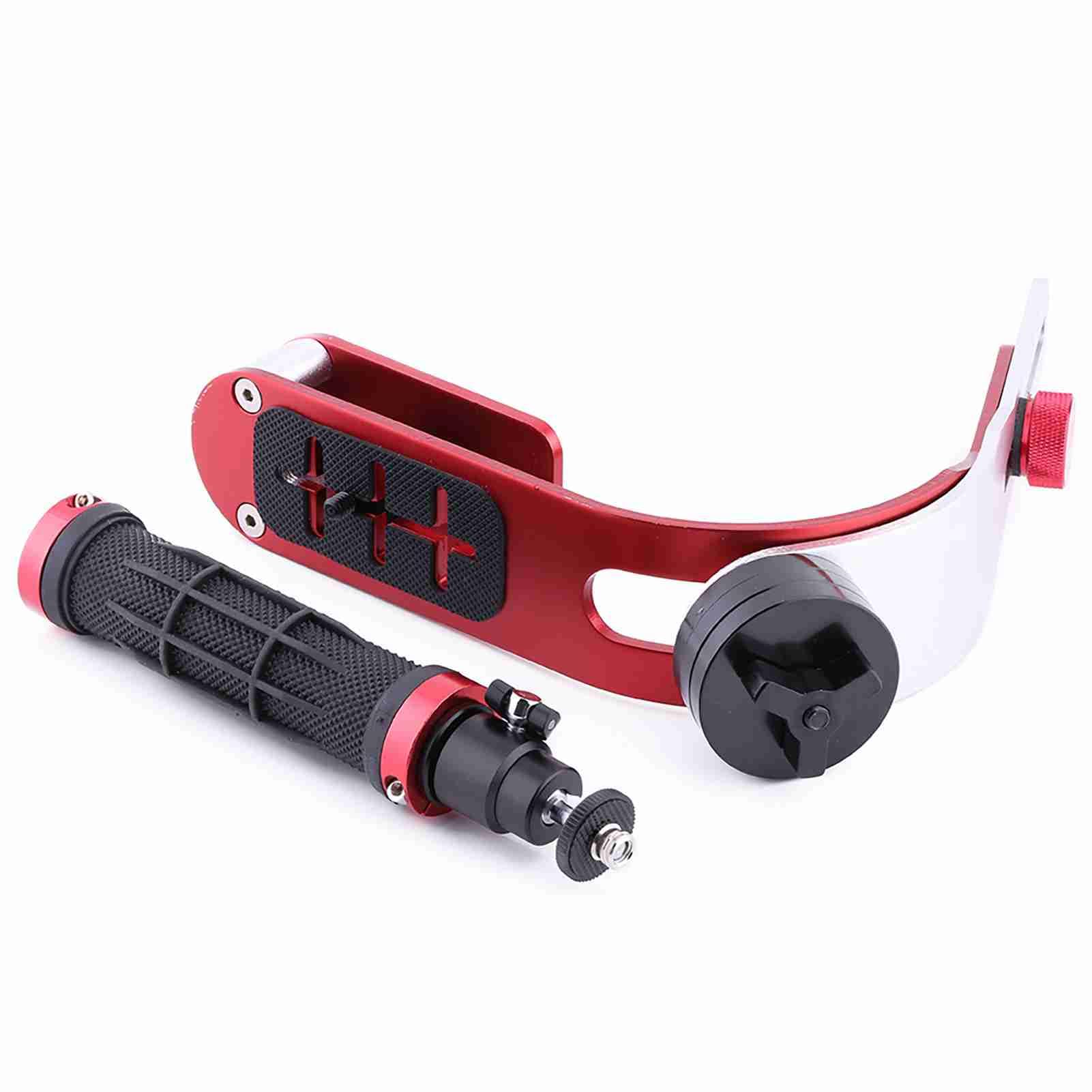 Gengutoo Professional Handheld Video Stabilizer Support Mount Holder Comfortable Grip For Dslr Camera Red