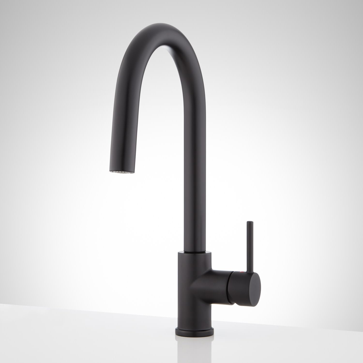 Signature Hardware 445046 Ravenel 1.8 Gpm Single Hole Pull Down Kitchen Faucet, Matte Black