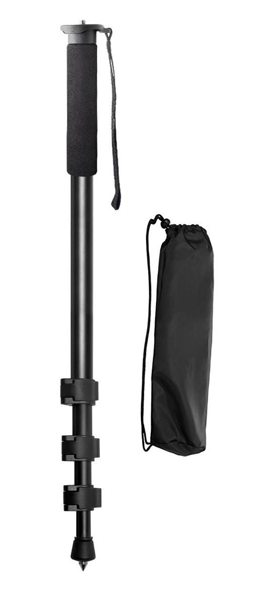 Ecostconnection 72" Inch Elite Series Full Size Camera Tripod + Pro Series 72" Monopod With Quick Release For Dslr Cameras/Camcorders & Microfiber Cloth