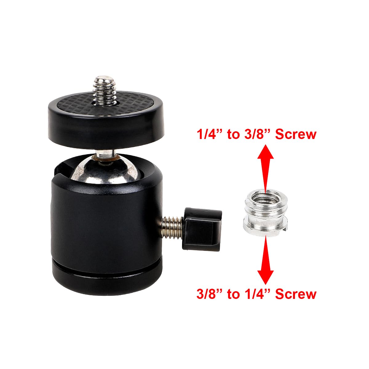 Wildgameplus Cnc Aluminum Alloy Mount Stand,2Pcs 360° Rotation 3/8 To 1/4 Inches Screw Tree Mount Holder Stick For Forest Trail Cameras & Night Vision & Solar Panel Charger Bracket Wg-2Cs01