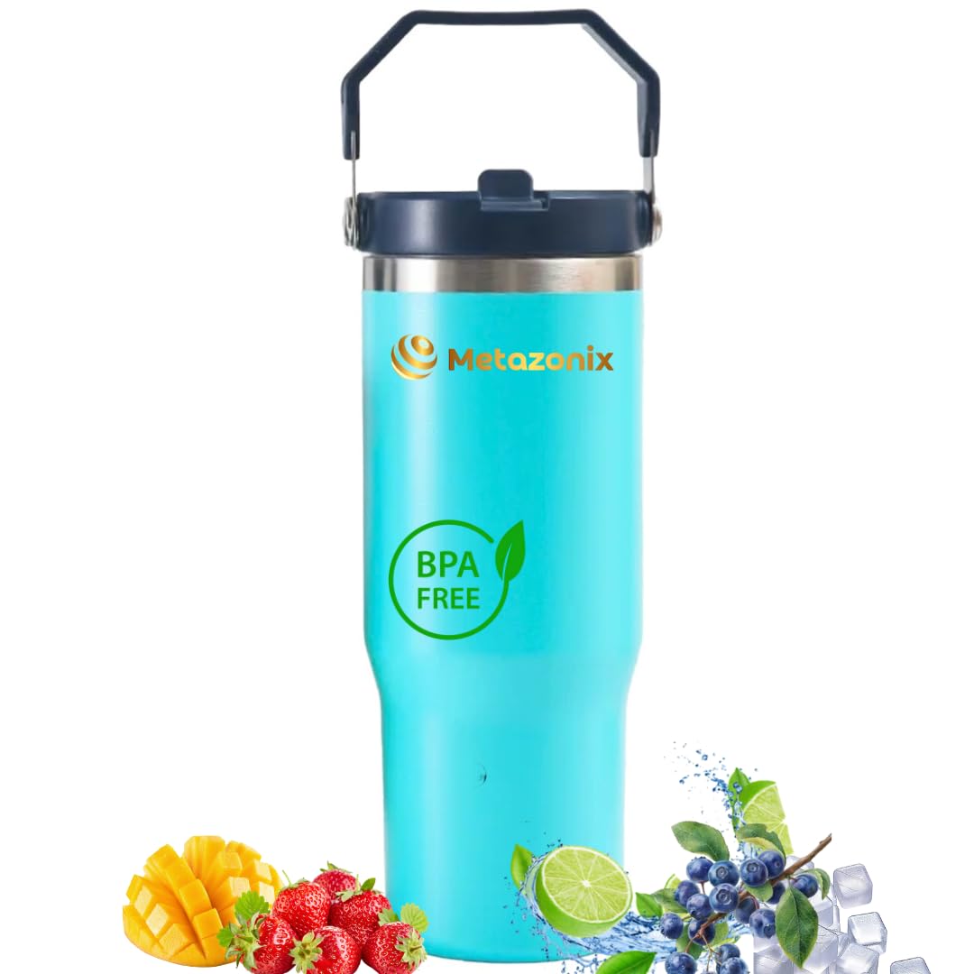 30 Oz Tumbler With Handle - Stainless Steel Water Bottles - Tumbler With Handle