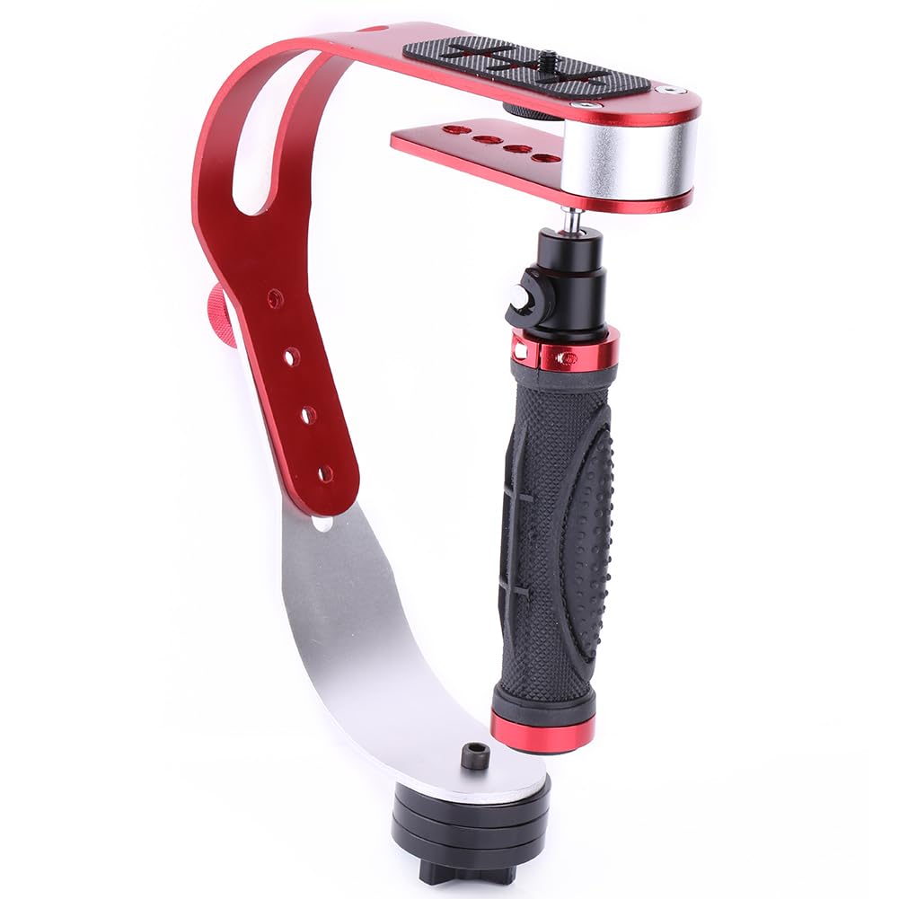 Topincn Professional Handheld Video Stabilizer Grip For Camera, Aluminum Alloy Construction, Comfortable Shooting, Clear Videos With Rubberized Mounting And Adjustable Balance Arm