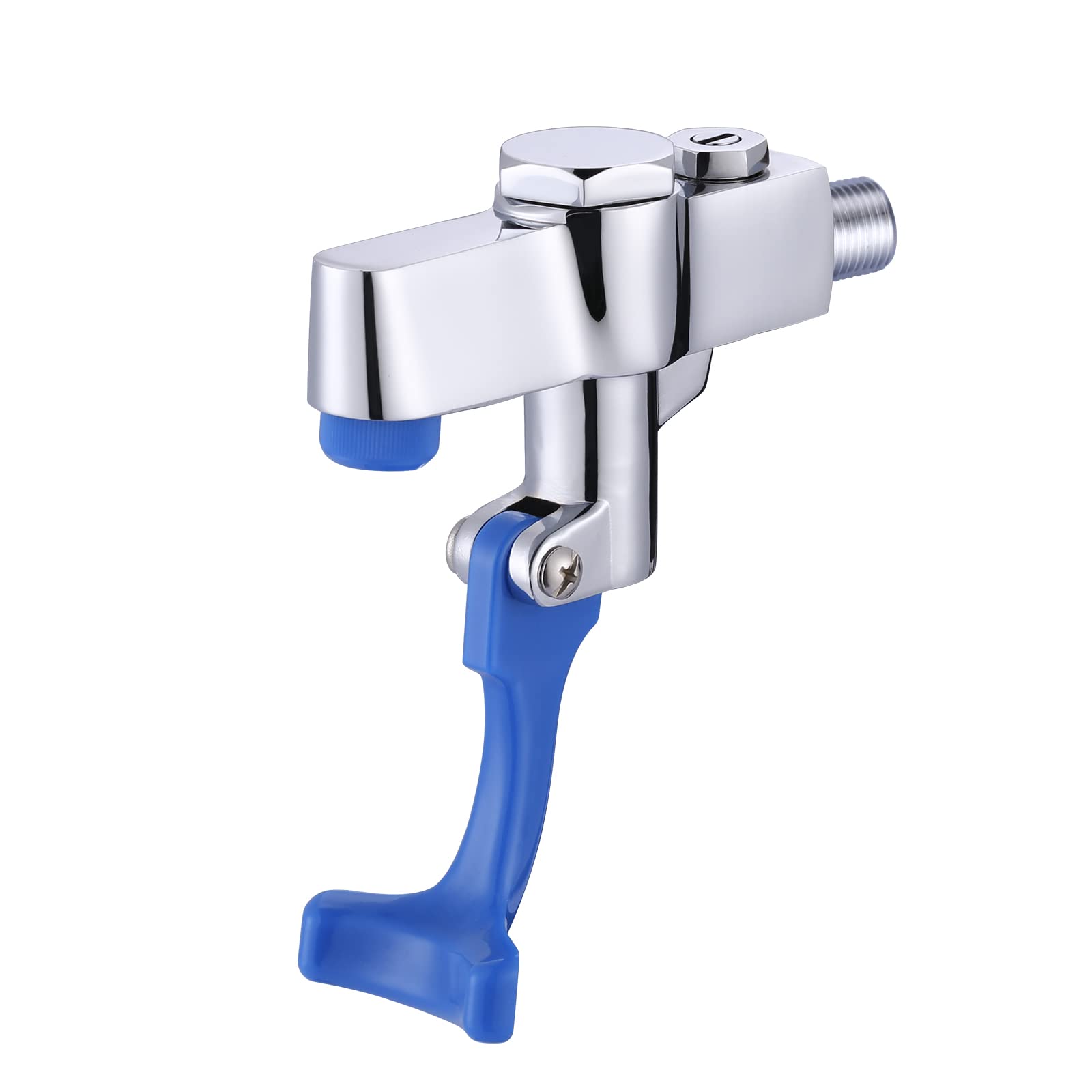 Iviga Glass Filler Wall Mount Push-Back Water Bottle Filling Station - Brass Bar Faucet For Cafe, Hotel, Kitchen - Male Inlet No Flange