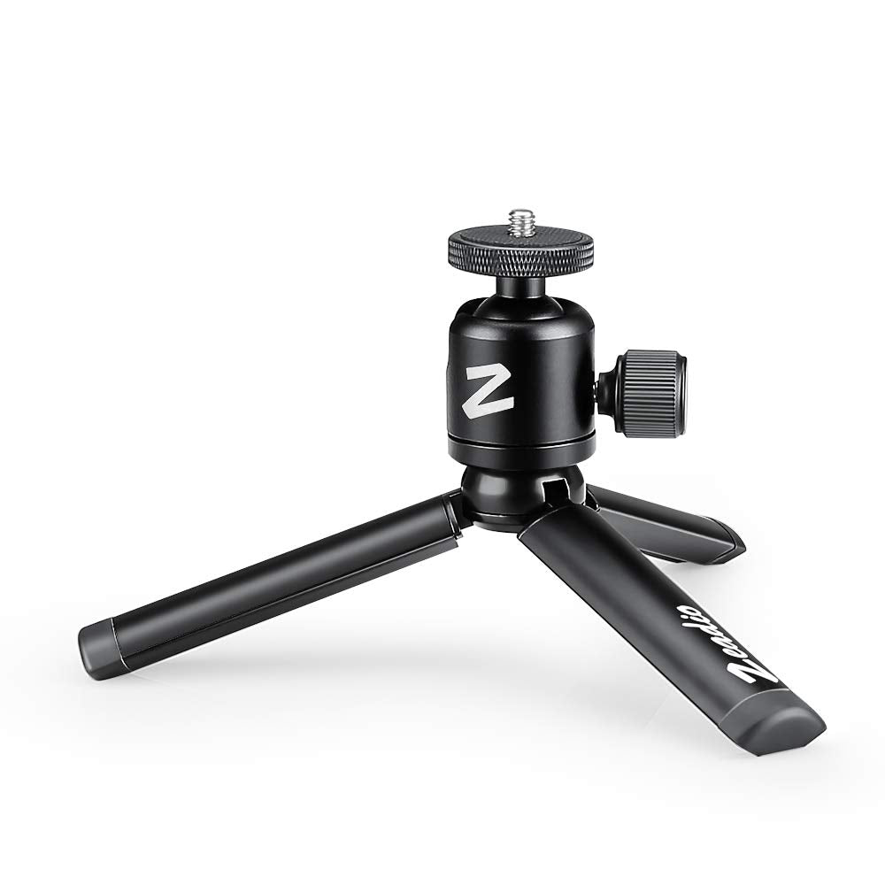 Zeadio Metal Mini Tripod With Ball Head Mount, Fits For Smooth 4, Vimble 2, Gimbal Handle Grip Stabilizer And All Cameras