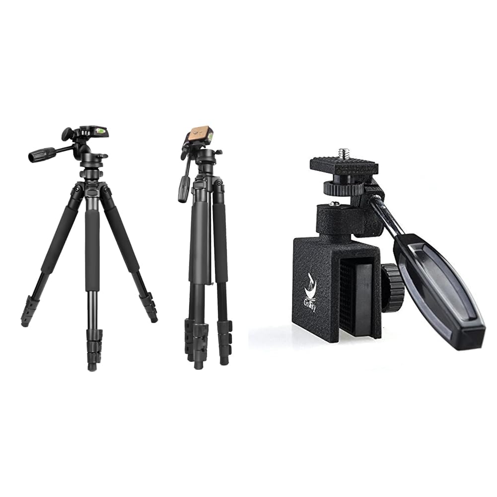 Gosky 61-Inch Tripod And Car Window Mount For Spotting Scopes, Binoculars, Cameras