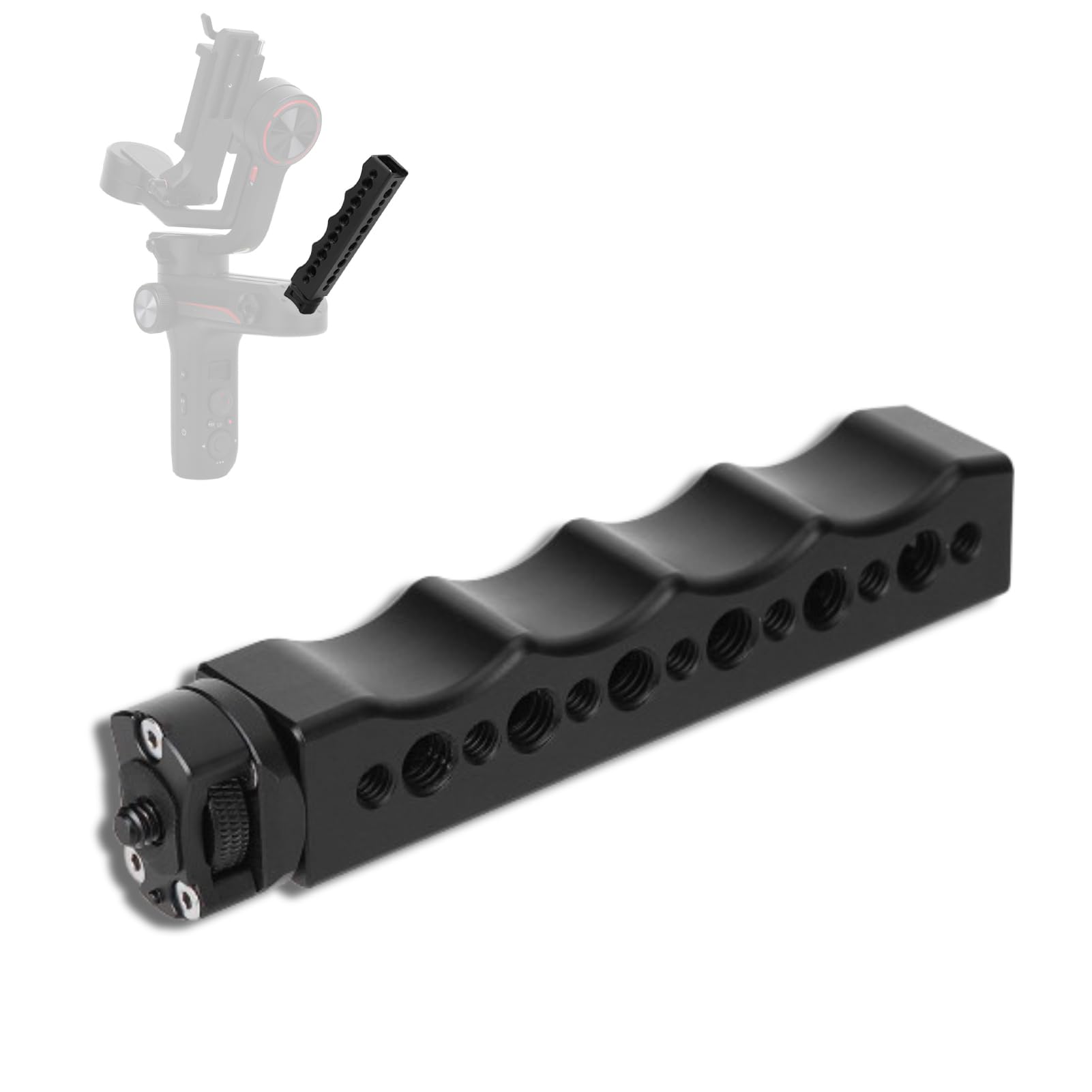 Agatige Microphone Handle Grip, Aluminium Alloy Camera Handle Expand Microphone Stabilizing Handle Three Axis Stabilizer Slr Handles For Camera