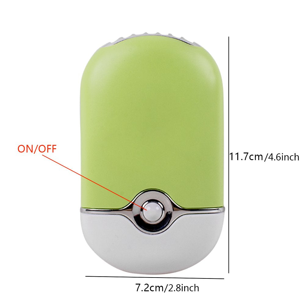 Threeh Portable Mini Fan Handheld Usb Rechargeable Air Conditioner Built-In Li-Ion Battery Desk Cool