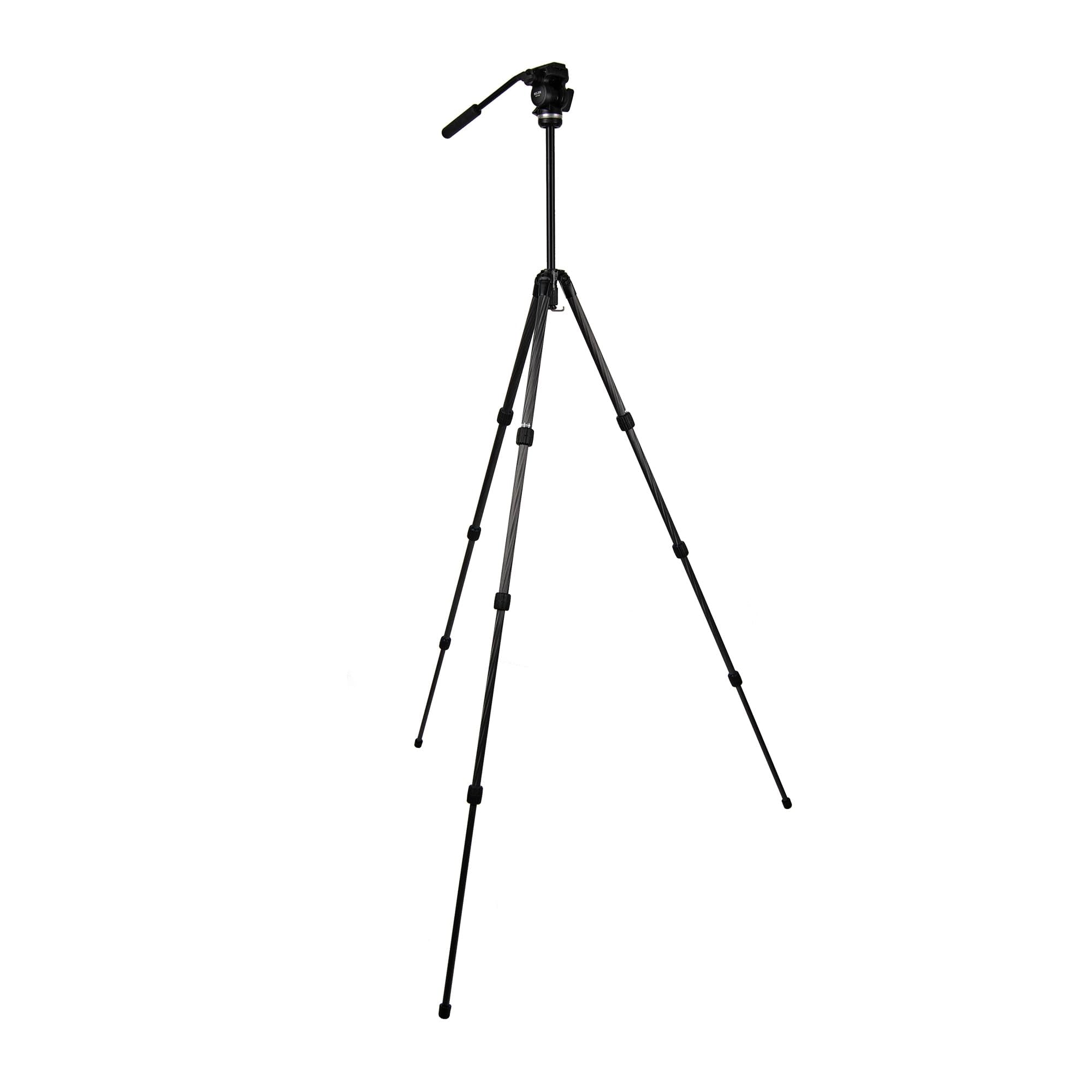 Slik Pro Cf-634Svh520 Carbon Fiber Video Tripod With Fluid Pan Head
