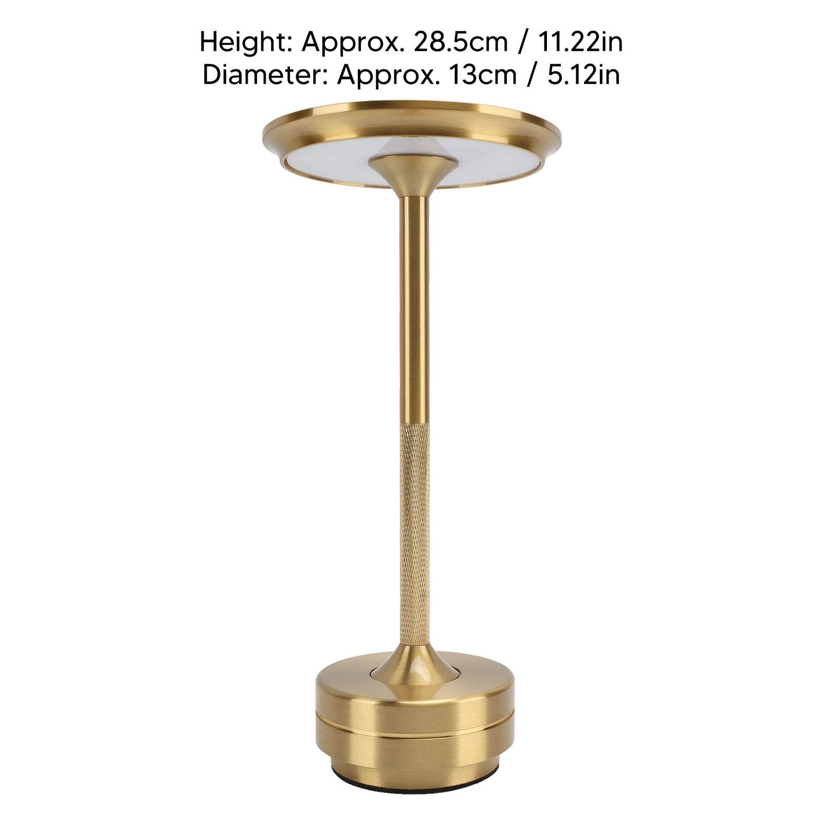 Keshow Dimmable Table Lamp Lamp Home Desk Iron Pisa Leaning Tower Type Cordless Table Lamps (Gold)