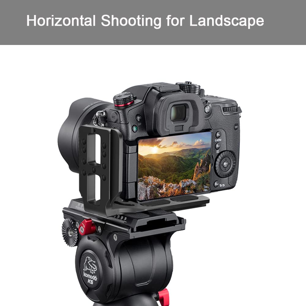 Vikii Dslr Camera L Bracket Vertical Horizontal Switching Tripod Quick Release Plate Compatible With Canon Nikon Sony Dji Osmo Ronin Zhiyun Stabilizer Tripod Monopod