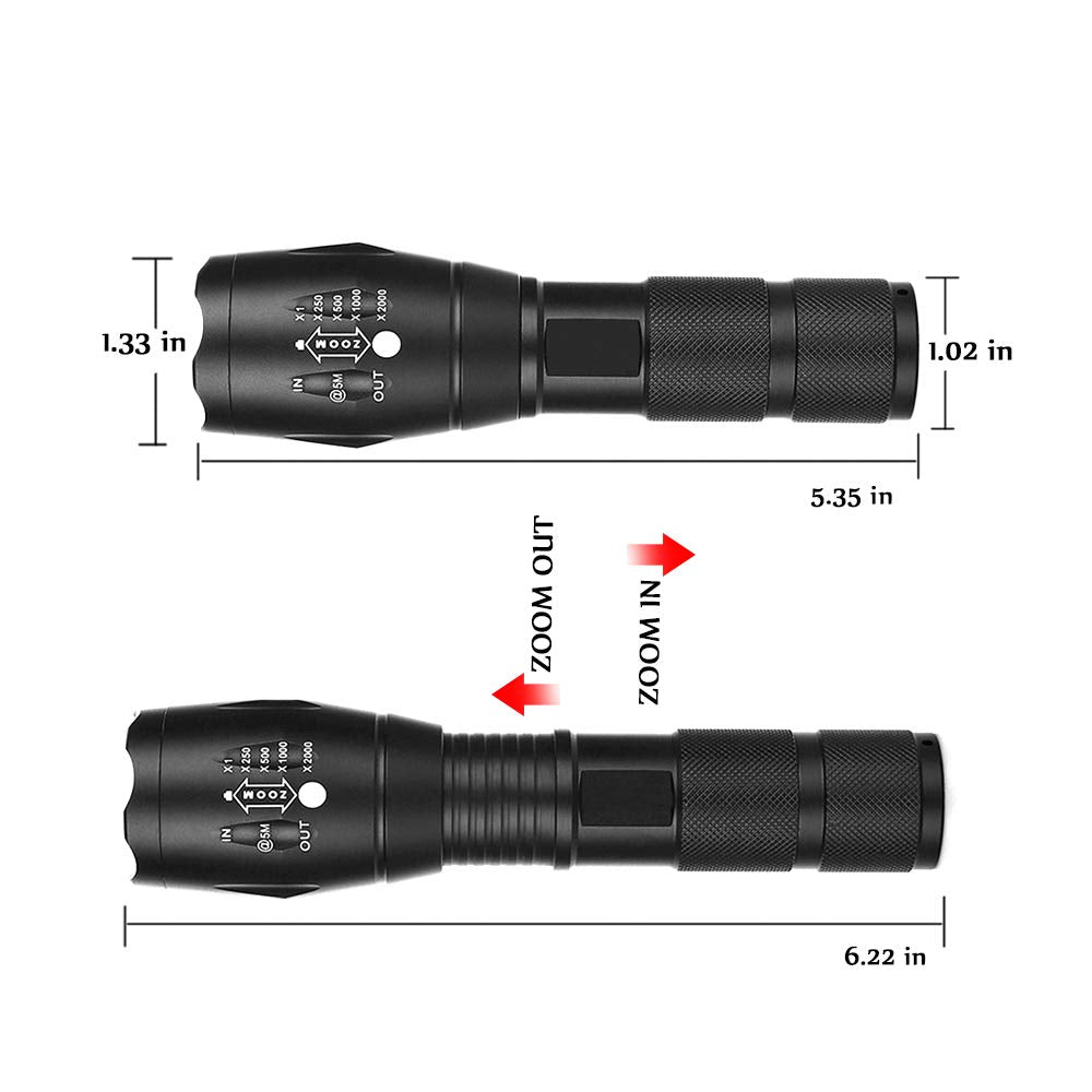 Gaigaimall Ir Led Illuminator Flashlight Zoomable 850Nm Infrared Flashlight Night Vision Device For Hunting, Search& Rescue, Military Use.