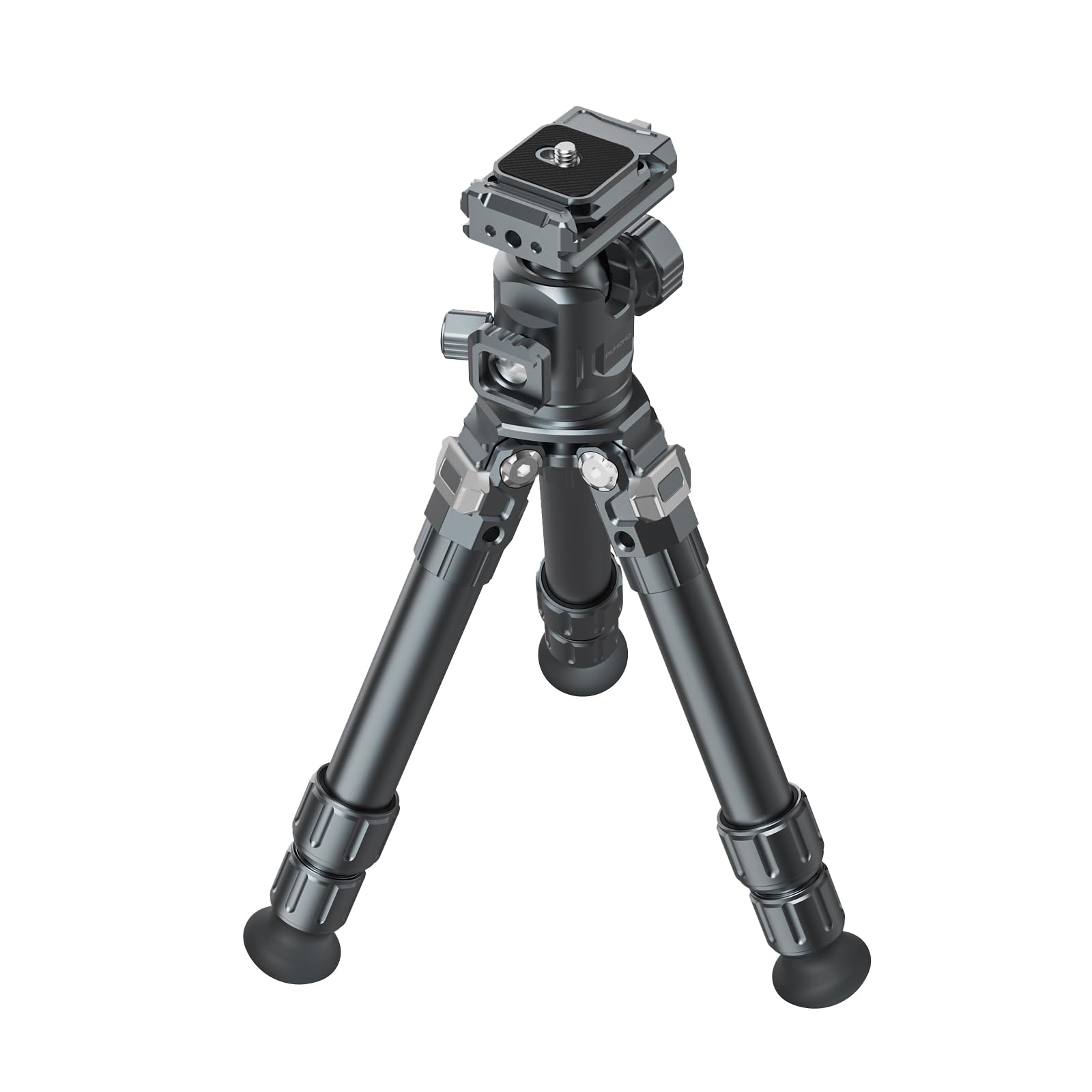 Pukoko Mini Tripod For Camera,Table Tripod,Aluminum Portable Small Tripod With 360°Ball Head Quick-Release Arca-Swiss Mount System For Dslr Camera Camcorder,Phone Max Load 26Lb