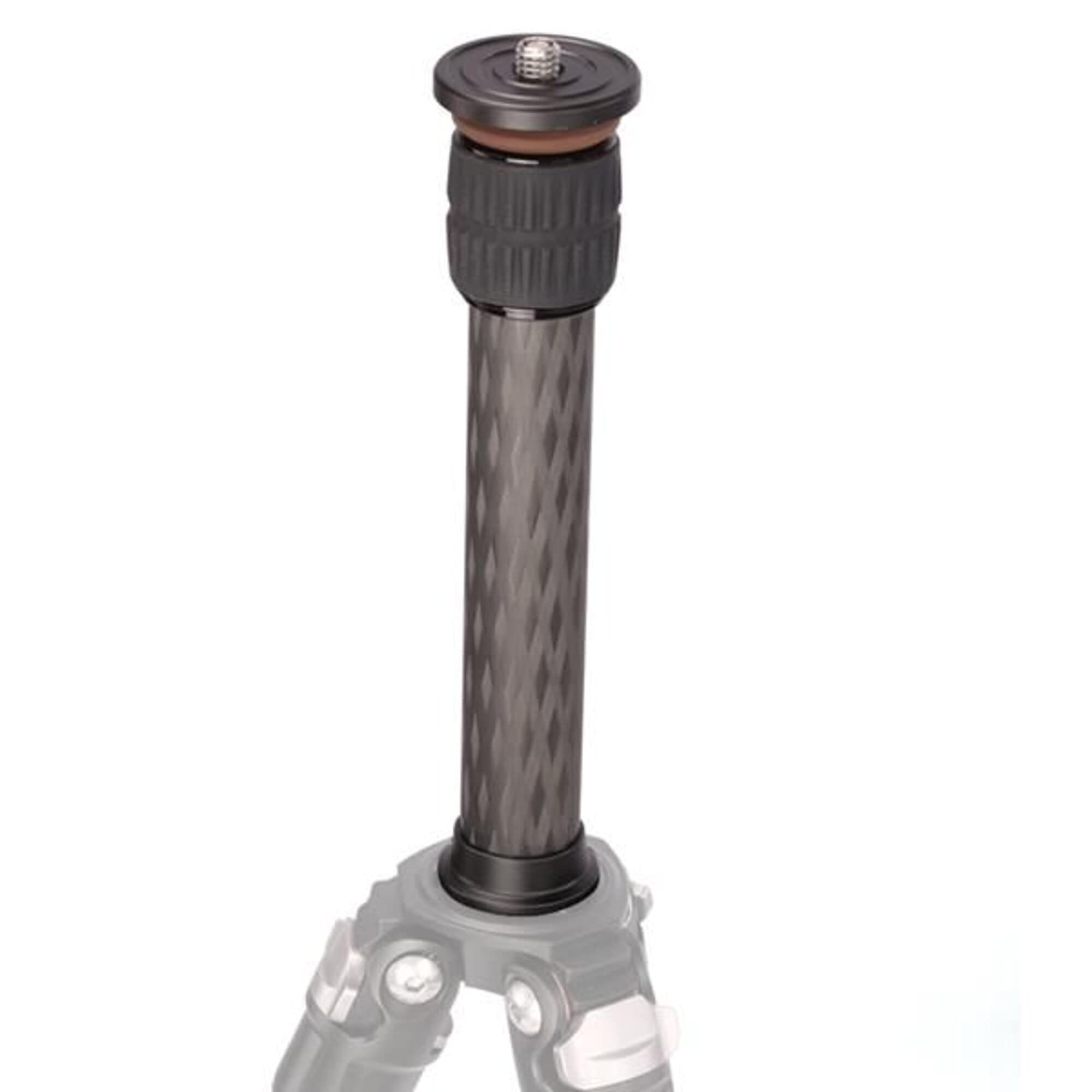 Leofoto Center Column, Add-On Tripod Extension, Carbon Fiber, Adjustable 2 Sections, Convertible Screw Stud, 3/8" Mounting Thread, 4 (Dc-282C)