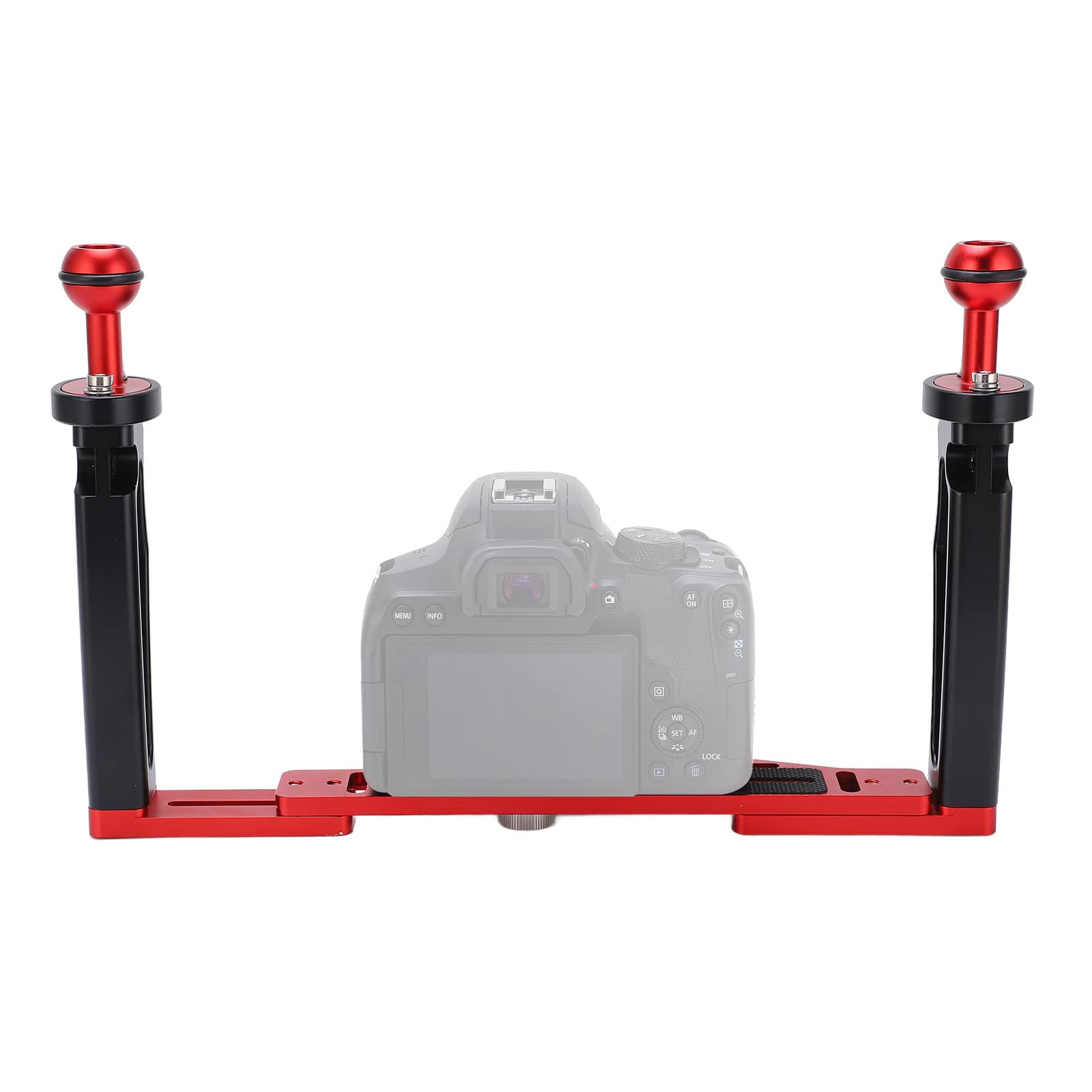 Fydun Dual Handle Tray Stabilizer Rig For For Balance Aluminium Tray Stabilizer Rig Diving Underwater Camera Housing Case Tray Mount