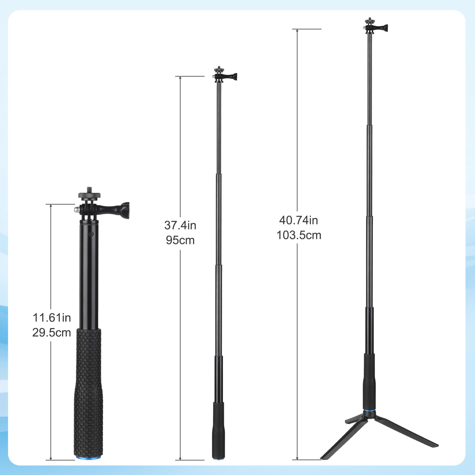 Lofistere Waterproof Extendable Selfie Stick With Diving Phone Case, Underwater Housing For Diving Snorkeling Surfing Swimming, Campatible With All Cell Phones