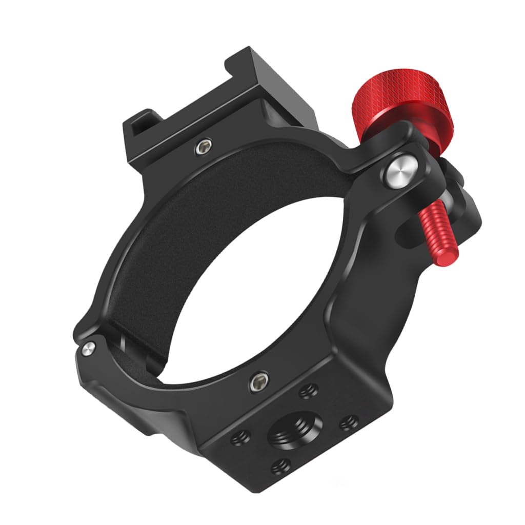 Novelgoal Aluminum Stabilizer Expansion Clip With 1/4 Screw Hole Adjustable Cold Shoe Slot For Osmo5/6 Stabilizers For Fill Lights Microphones