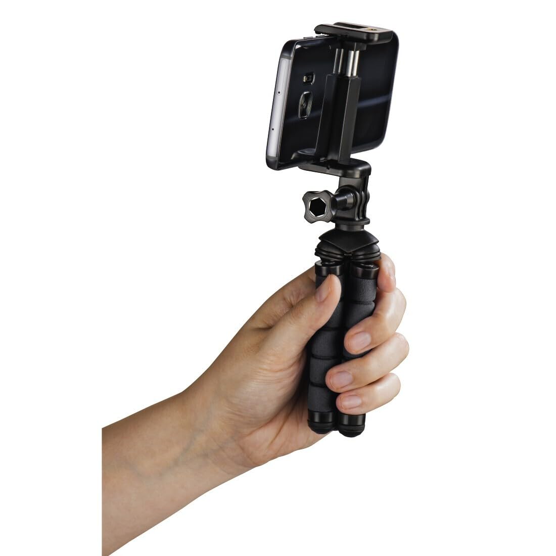 Hama 4609 Flex Mini Tripod For Smartphone And Gopro, 14Cm, Black