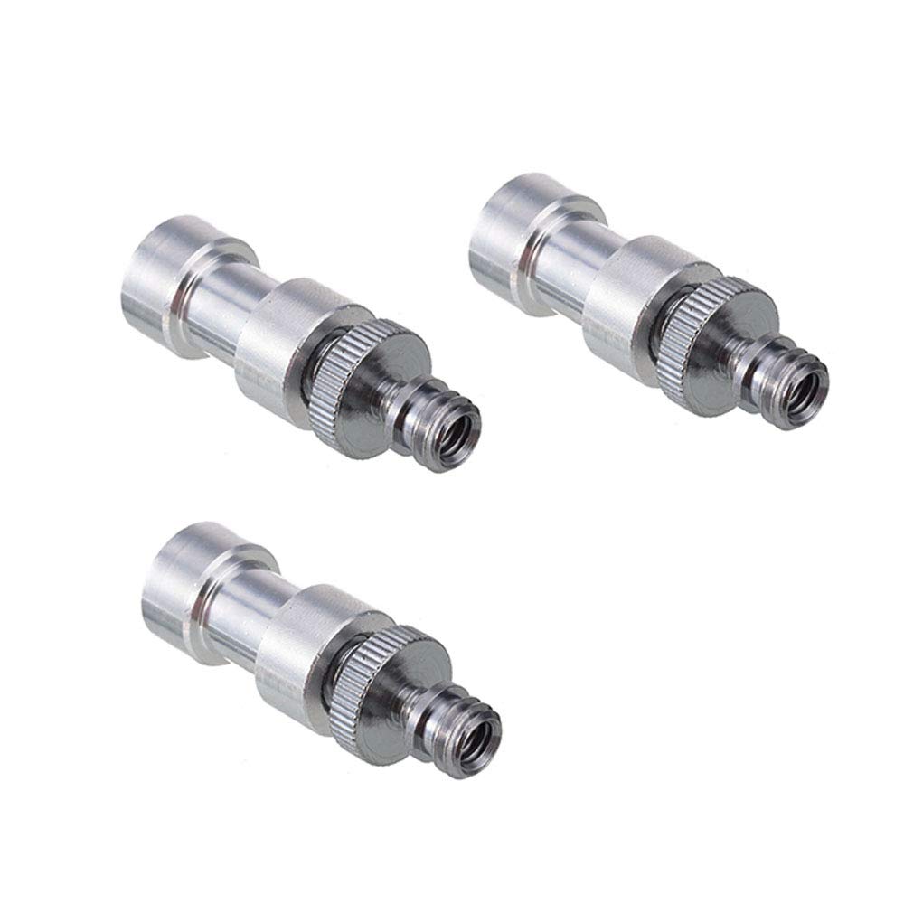 Acxico 3Set Camera Cam 1/4" 3/8" Tripod Screw Adapter Converter To Light Stand Holder Mount
