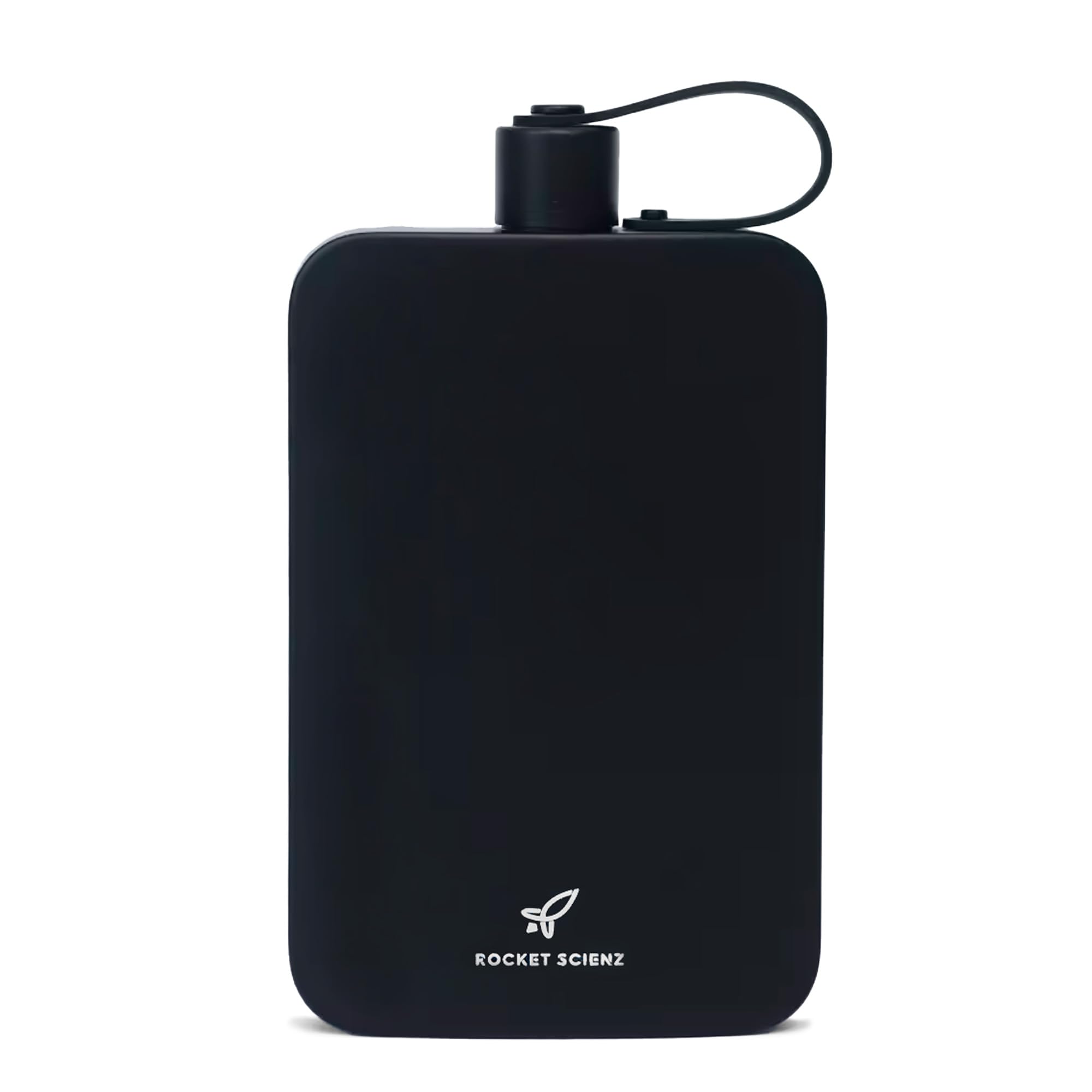 Flat Water Bottle Stainless Steel 17Oz Flask Minimalistic Design For Easy Portability