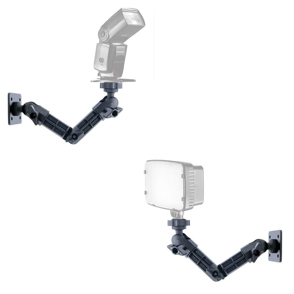 Acetaken 9 Inch Articulating Magic Arm Wall Mount Holder Stand For Camera Led Light, Video Lamp