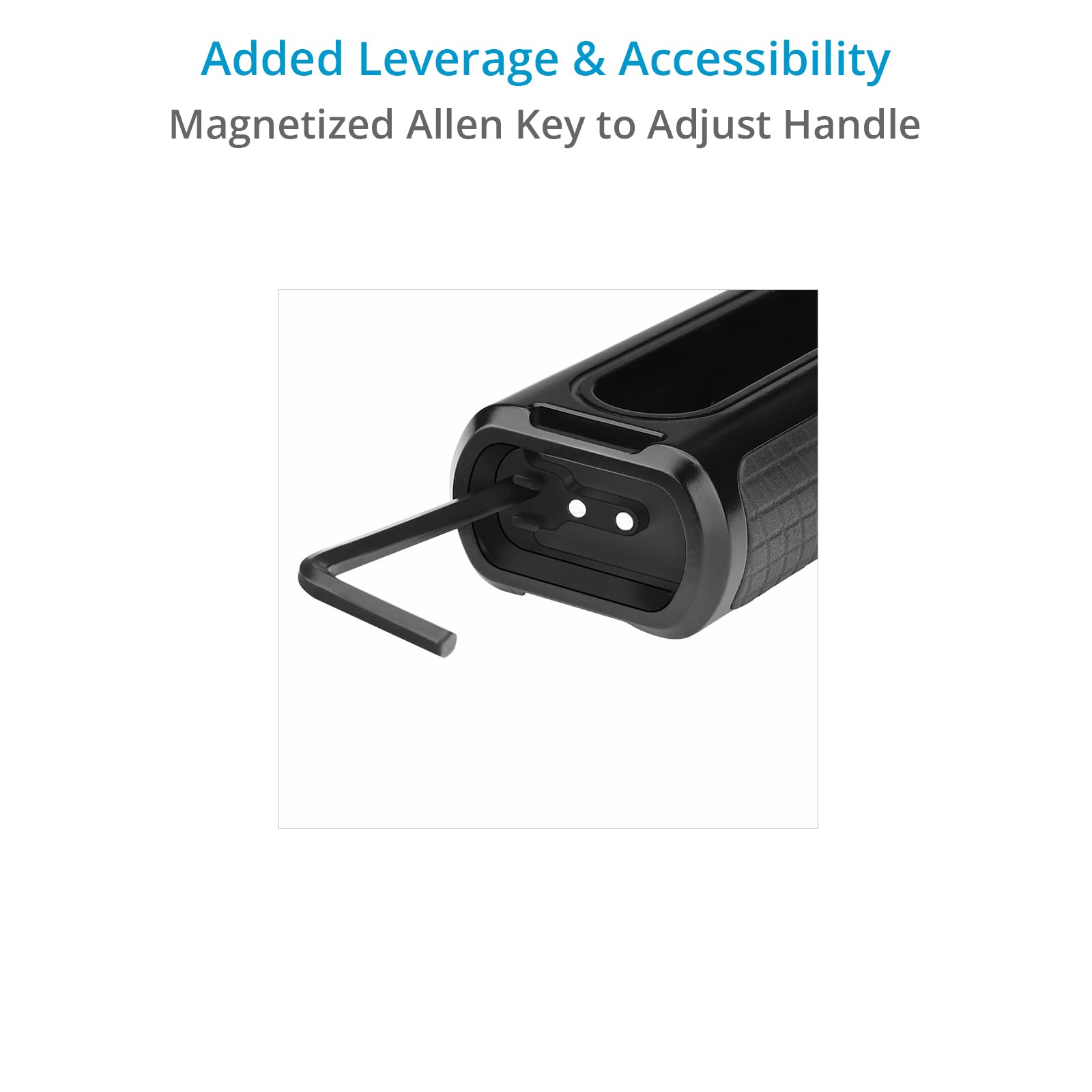 Proaim Snaprig Universal Side Handle (1/4”-20 Mount) For Small To Mid-Size Dslr Dslm Cameras. Adjustable Design With Comfortable & Secure Grip. For Camera Cages & Rigs. (Ash241)