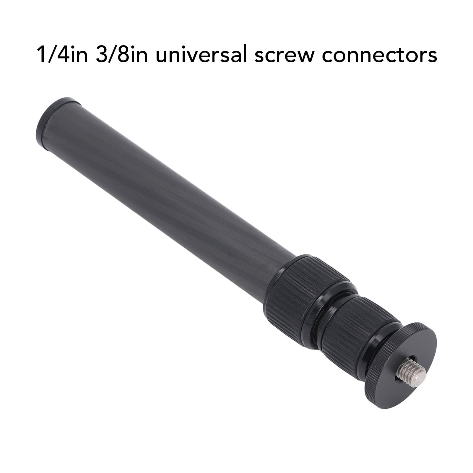 Vbestlife Carbon Fiber Tripod Extension Tube, 17.3 Inch 3 Section Tripod Center Column Load 22Lbs For Photo Studio Monopod Dslr Camera Microphone Stand