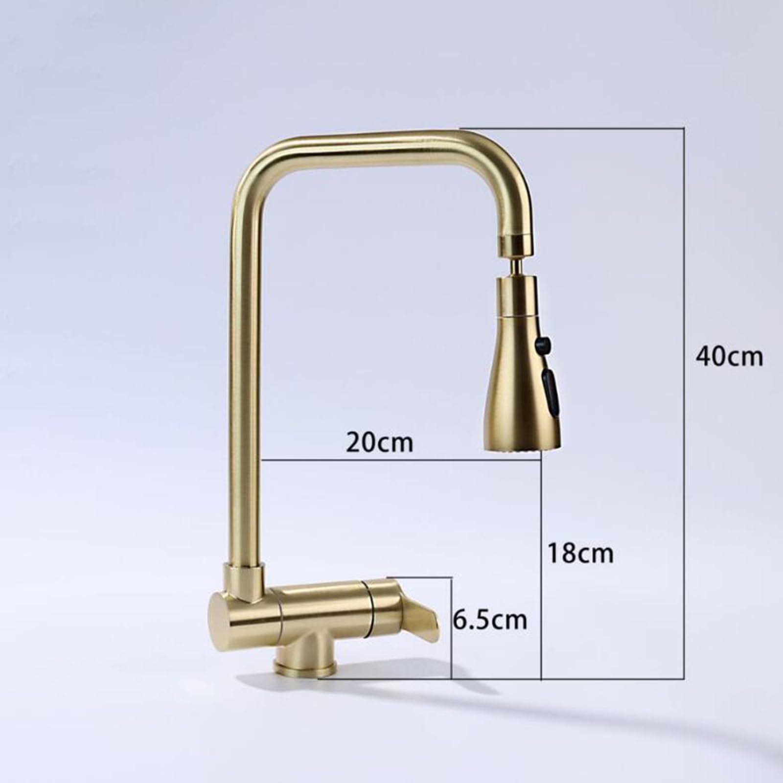 Zpspz Kitchen Faucet Folding Inside Window Single Handle Hot And Cold Water Stainless Steel 360° Rotation Kitchen Mixer Faucet Folding-Brushed Gold
