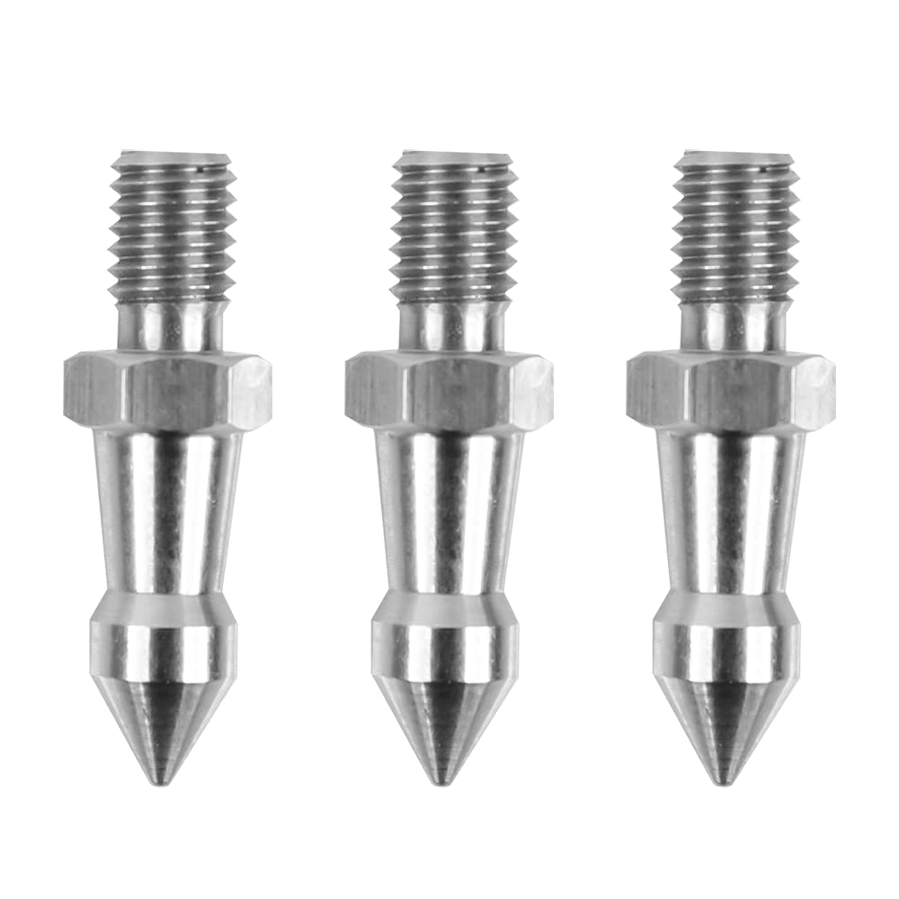 Foto&Tech 3 Pieces Universal Anti Slip Rubber Tripod Feet Compatible With Benro Gitzo Induro Kingjoy Manfrotto For Smooth And Uneven Surfaces (M8)