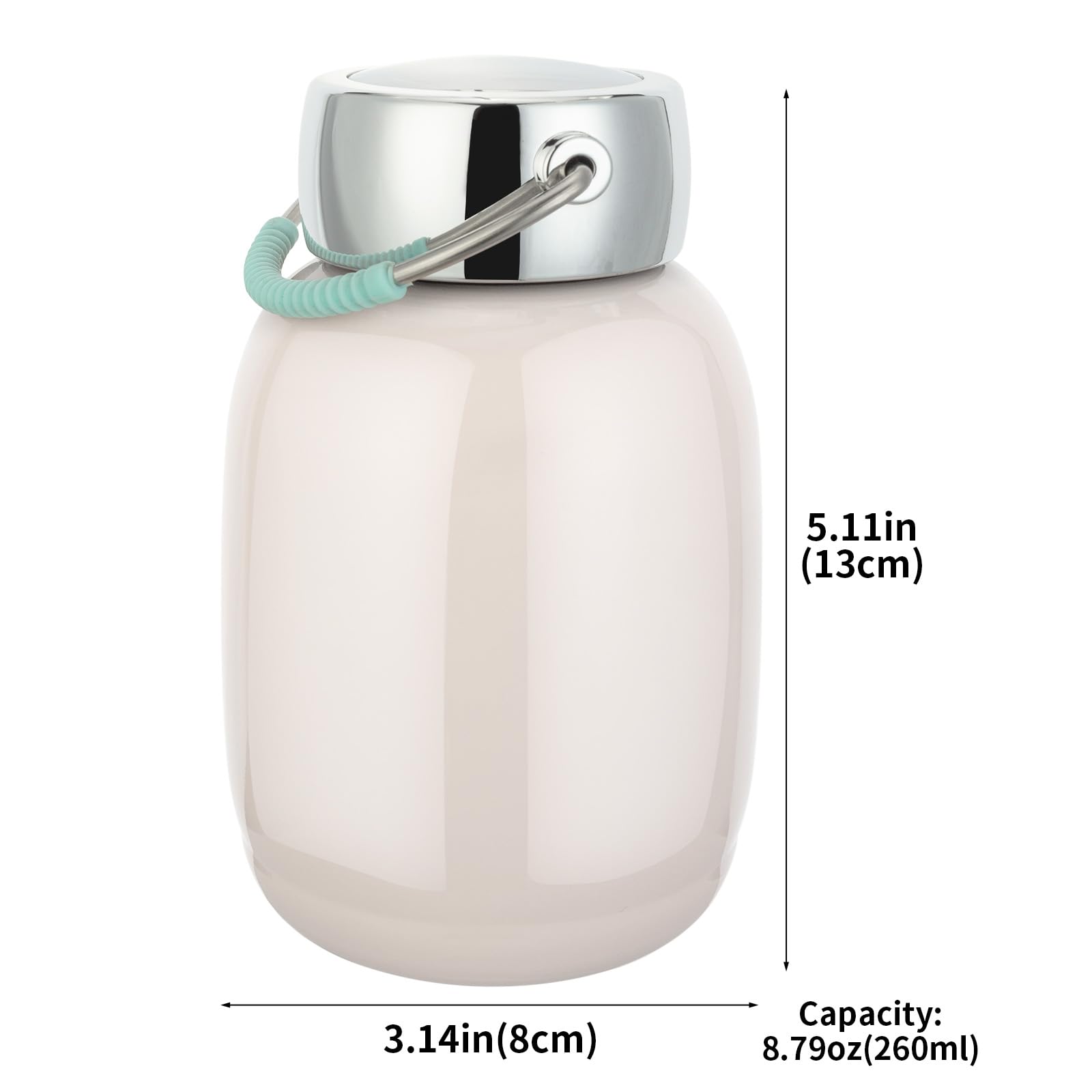 Jessie Mini Insulated Stainless Steel Water Bottle,9Oz/260Ml Small Vacuum Metal Water Bottle Leak