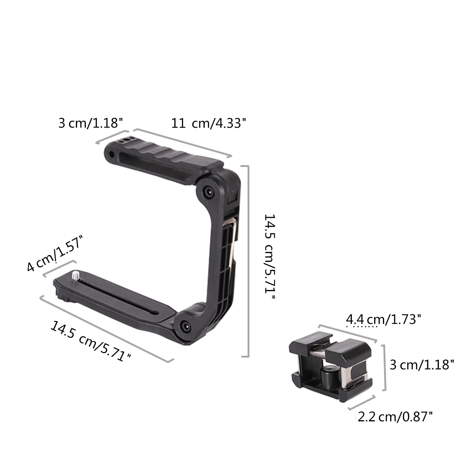 Ldbuejiaja Professional Handle Video Grip For Shots And Clear Videos Ushaped Stabilizer Universal 1/4 Screw Holes Video Stabilizer