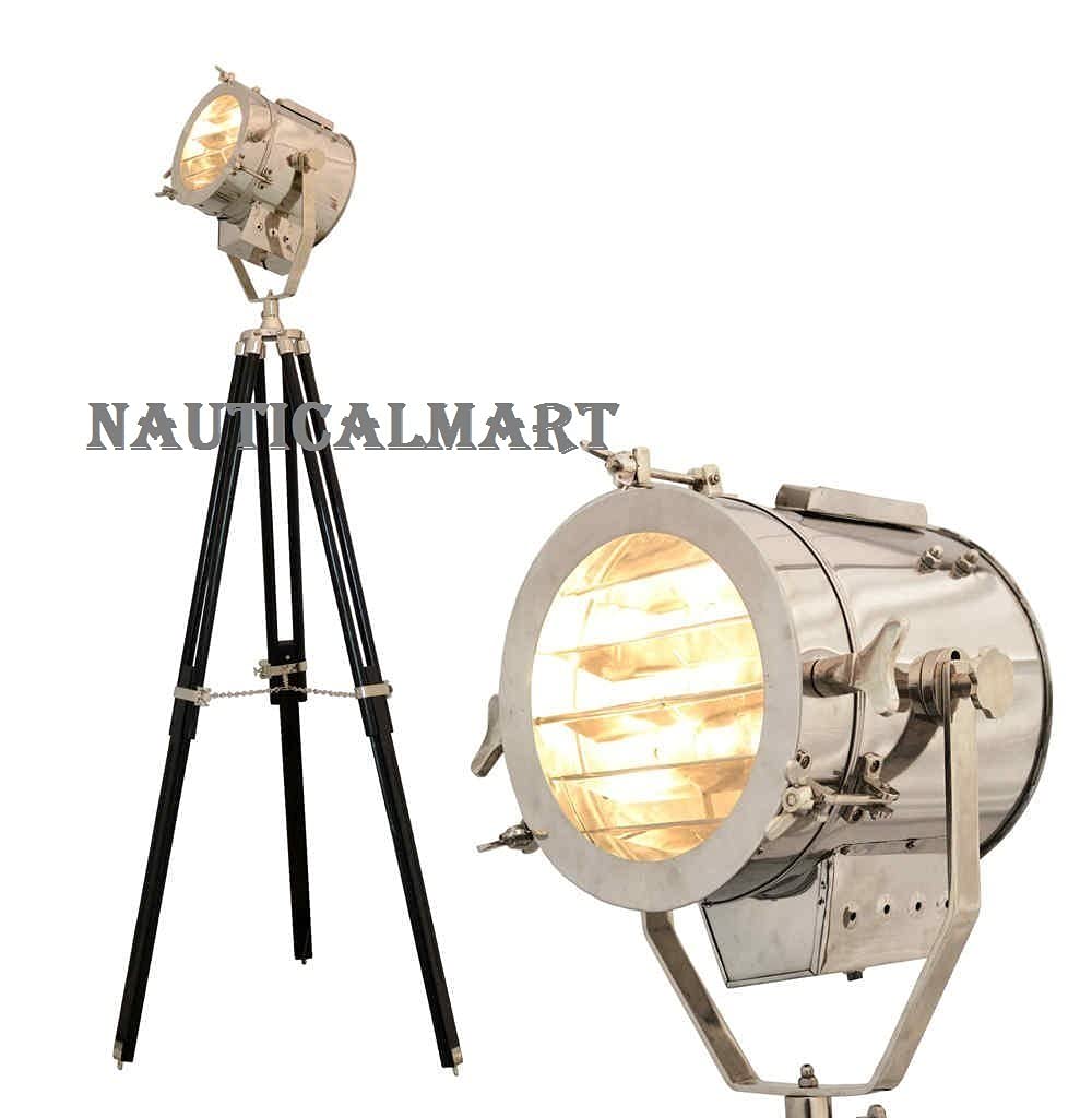 Nauticalmart Studio Searchlight Photography Tripod Floor Lamp Tripod Lighting Spotlight