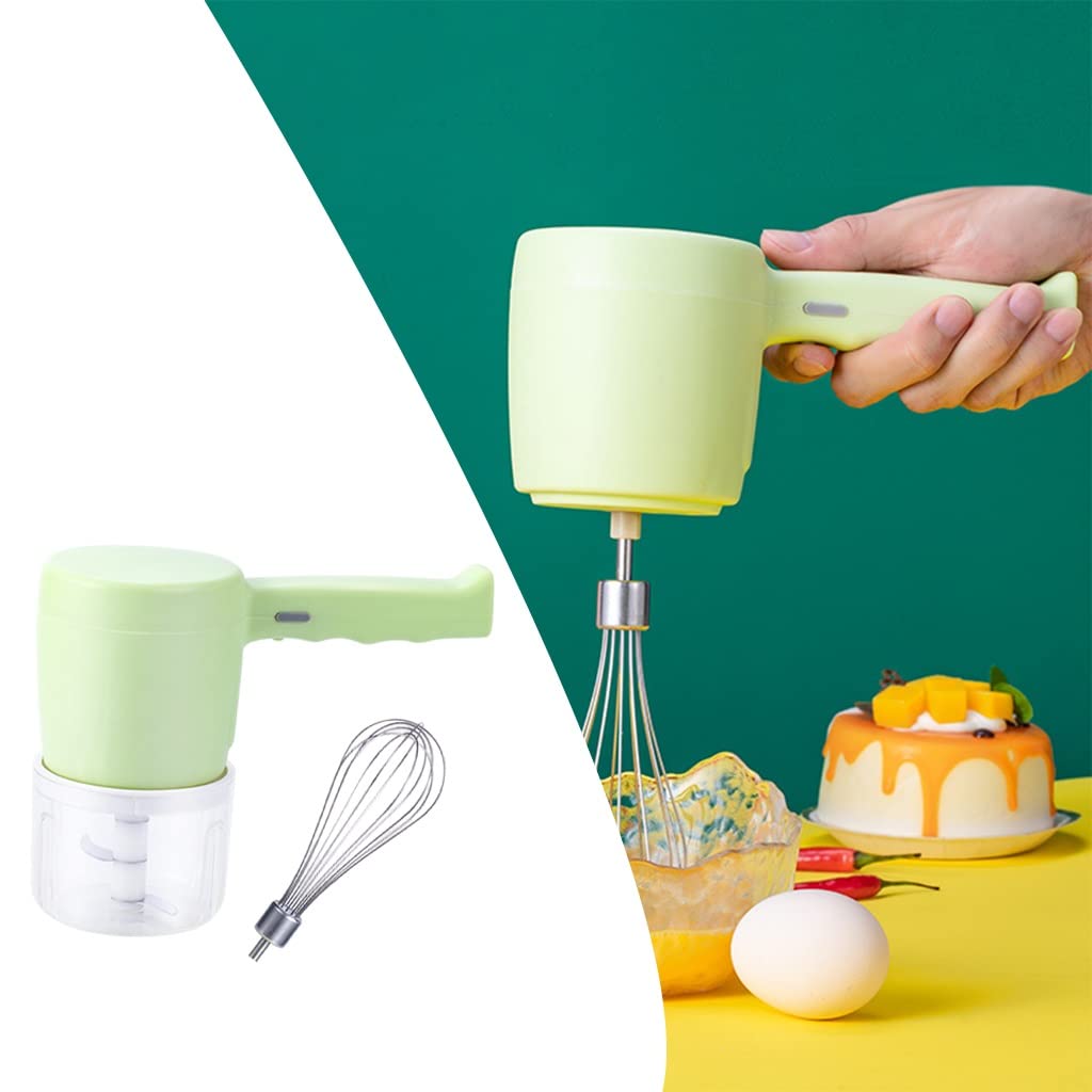 Efkerggjgtgtgjhpwelp 2 In 1 Electric Wireless Whisk Hand Blender Mixer Usb Rechargeable With Cup (B (B As The Picture Shows)