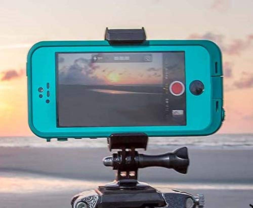 Goworx ride Phone Mount 3-In-1 Action Camera Mount + Tripod Adapter For Iphone, Galaxy, Gopro & Smart Phones