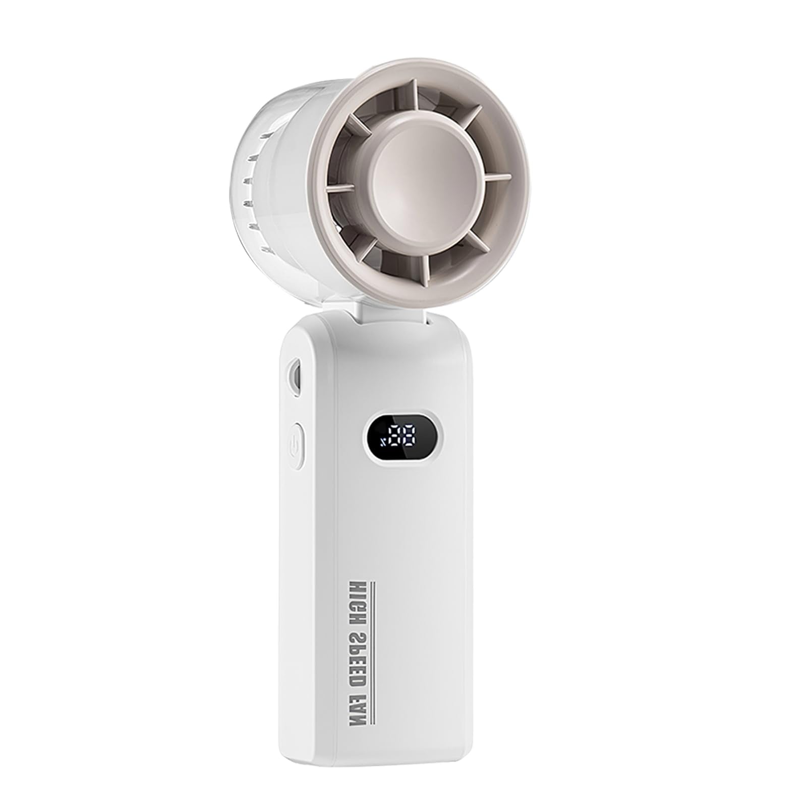 Portable Handheld Fan, Mini Foldable Fan With 100 Level Wind Adjustment, Usb Rechargeable Fans - Koospark