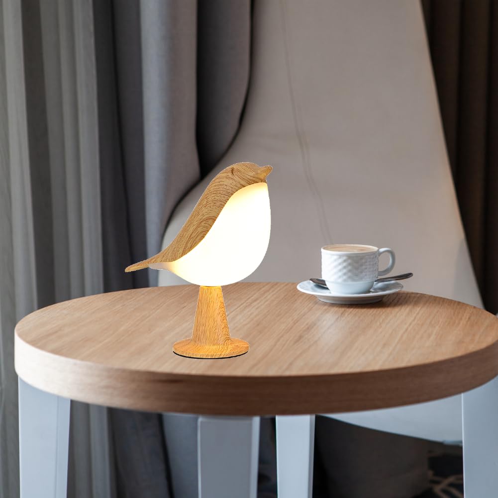 Dlagomlife Protable Hummingbird Cordless Table Lamp Touch Night Light With 3 Dimmer Level Brightness Nightstand Lamps