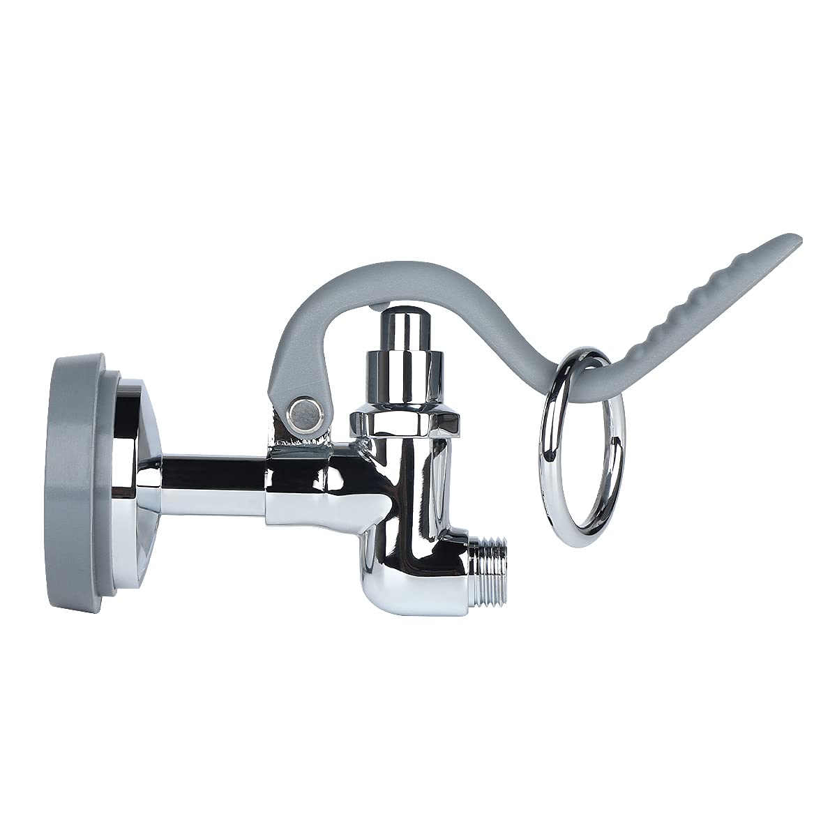 Kwode Pre-Rinse Spray Valve Commercial Sink Faucet Sprayer Head Dish Sprayer Nozzle Replacement Kit For Pre Rinse Kitchen Faucet At Home Restaurant Industrial Kitchens Chrome Polished-Grey